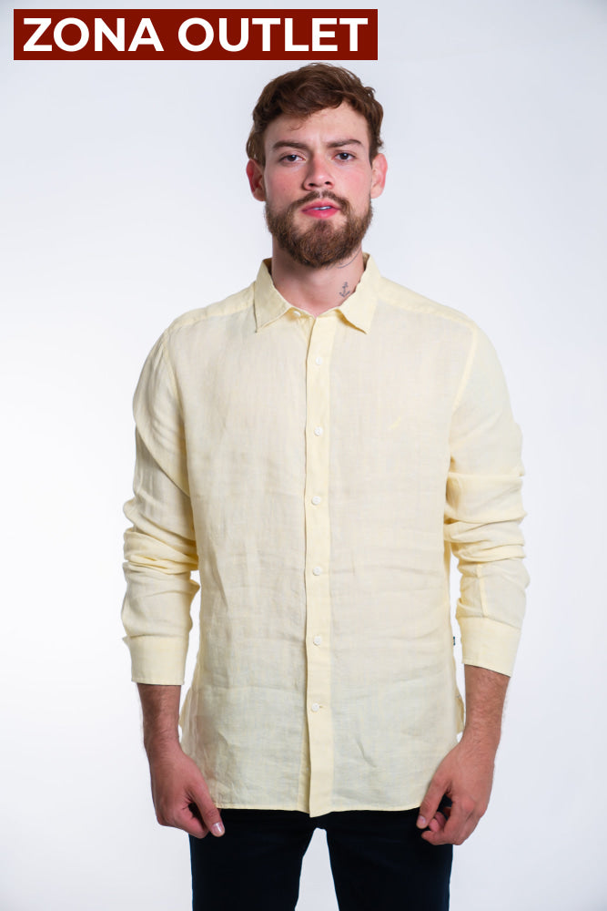 Camisa Hombre de Lino Nautica Camisas