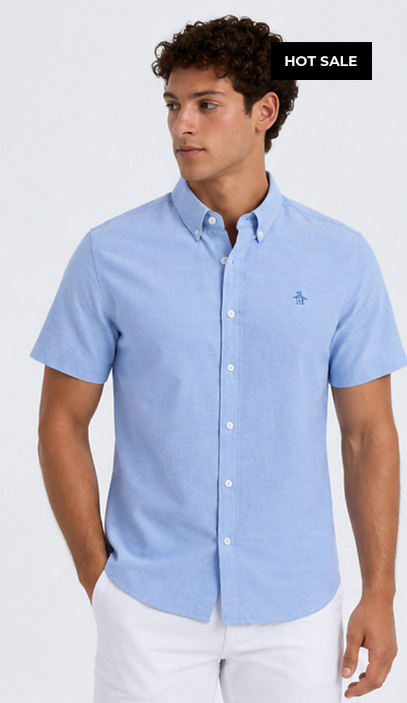 Camisa Hombre Manga Corta Penguin - Camisas