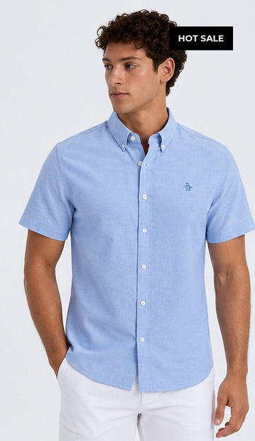 Camisa Hombre Manga Corta Penguin - Camisas