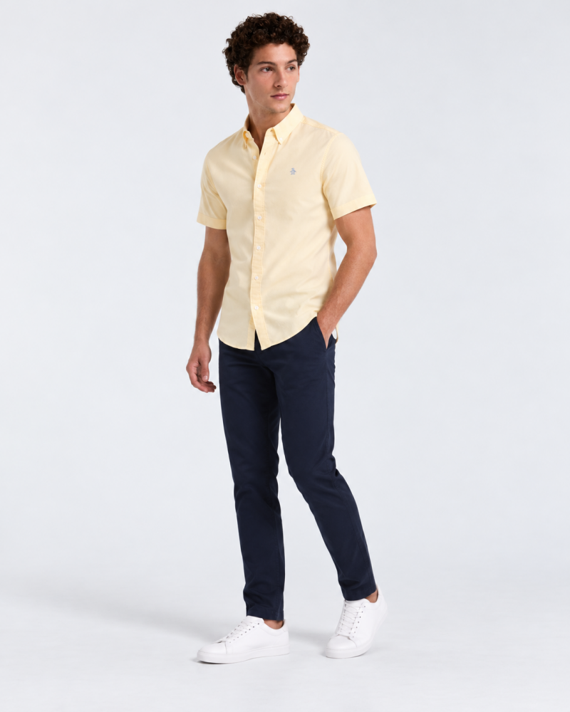 Camisa Hombre Manga Corta Penguin Oxford - S - Camisas