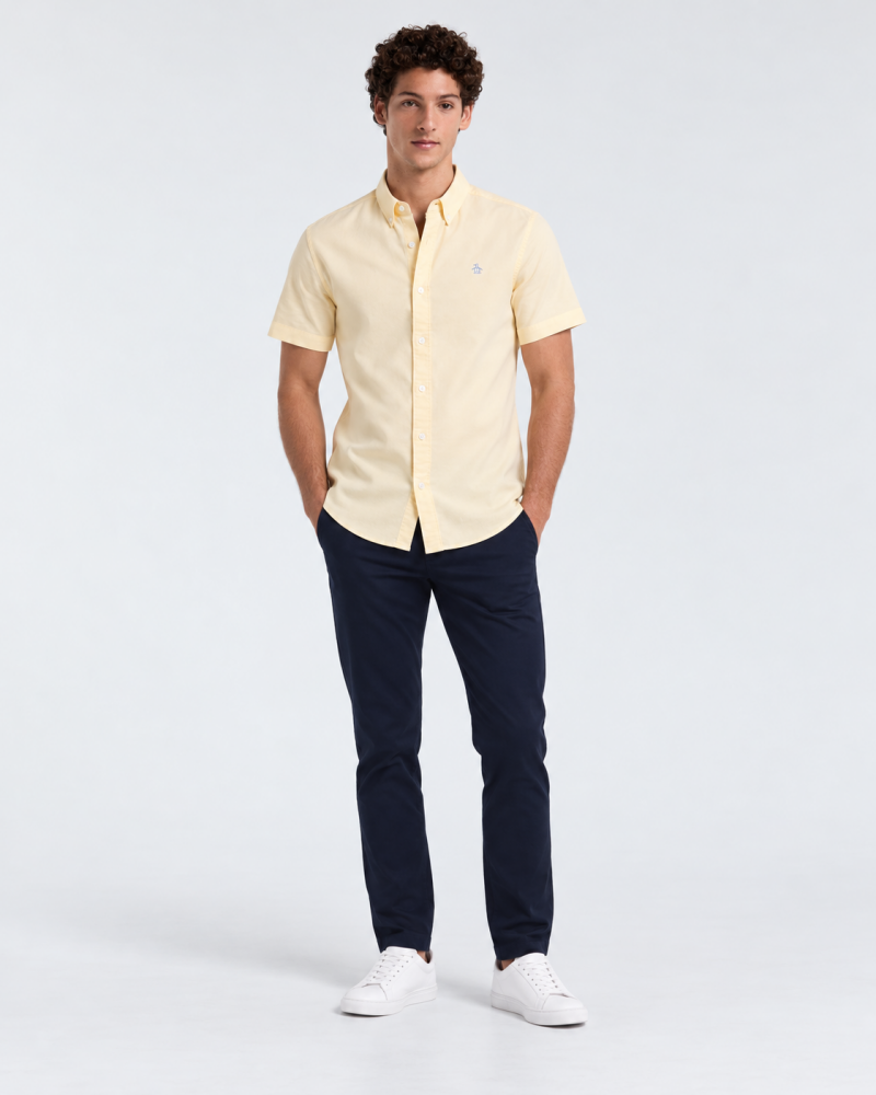 Camisa Hombre Manga Corta Penguin Oxford - S - Camisas
