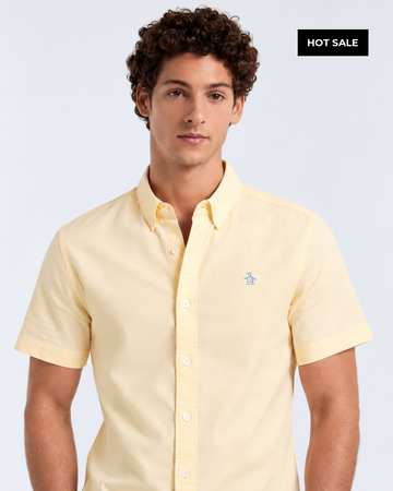 Camisa Hombre Manga Corta Penguin Oxford - S - Camisas