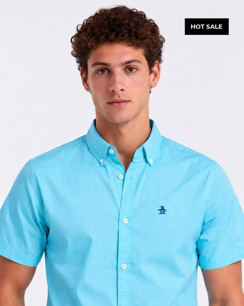 Camisa Hombre Manga Corta Penguin - S - Camisas