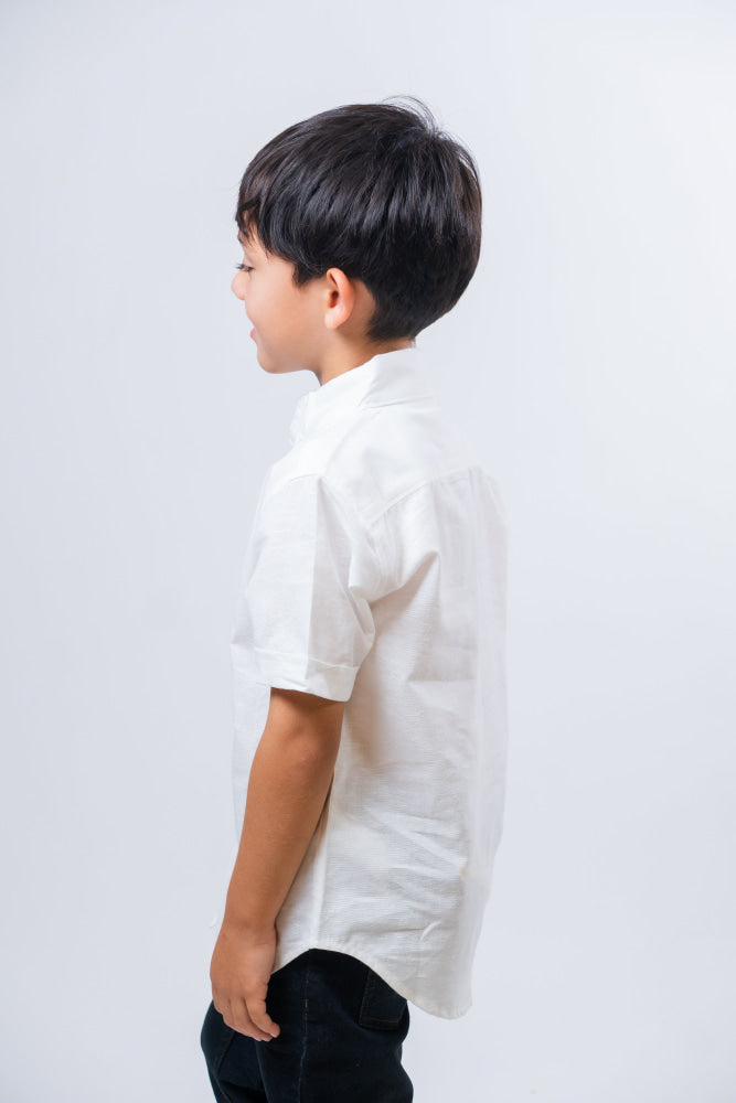 Camisa Manga Corta De Lino Little Kids Nautica - Camisa Kids