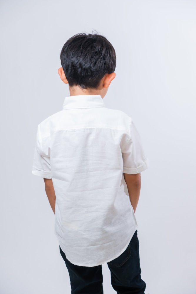 Camisa Manga Corta De Lino Little Kids Nautica - Camisa Kids