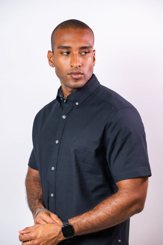Camisa Manga Corta Hombre Nautica Classic Fit - Camisas