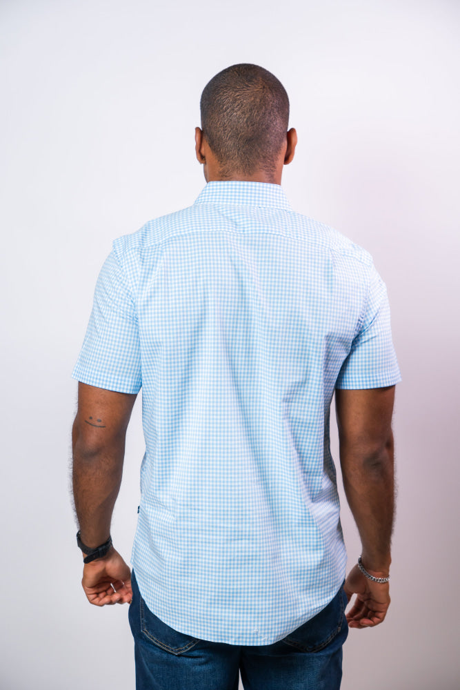 Camisa Manga Corta Hombre Nautica Classic Fit - Camisas
