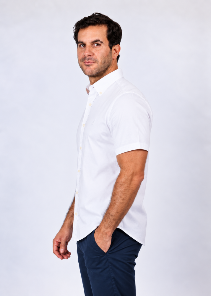 Camisa Manga Corta Hombre Nautica Classic Fit - Camisas