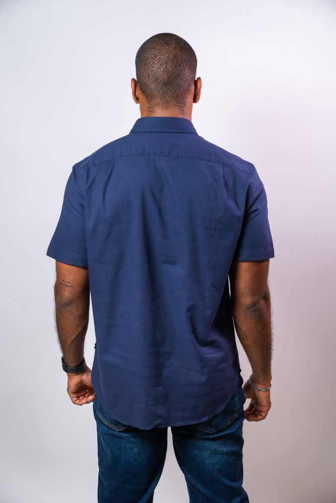 Camisa Manga Corta Hombre Nautica Classic Fit - Camisas