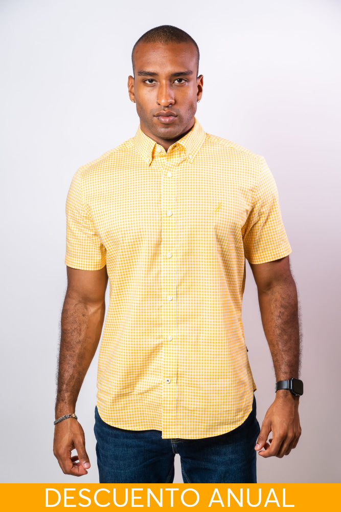Camisa Manga Corta Hombre Nautica Classic Fit - Camisas
