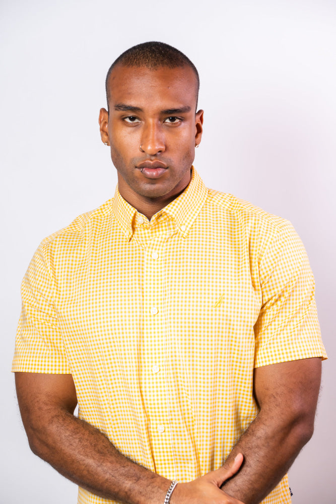 Camisa Manga Corta Hombre Nautica Classic Fit - Camisas