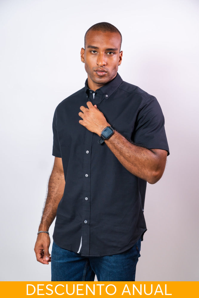 Camisa Manga Corta Hombre Nautica Classic Fit - Camisas