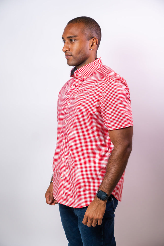 Camisa Manga Corta Hombre Nautica Classic Fit - Camisas