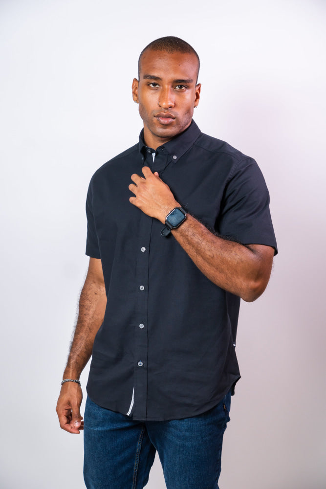 Camisa Manga Corta Hombre Nautica Classic Fit - Camisas