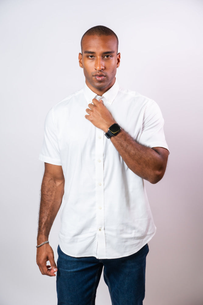 Camisa Manga Corta Hombre Nautica Classic Fit - Camisas