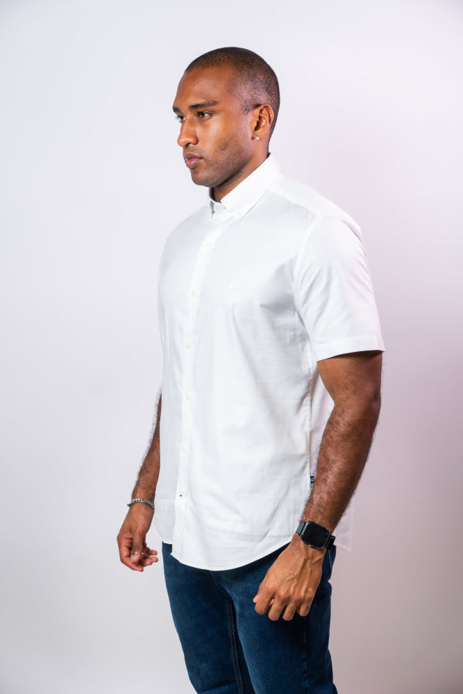 Camisa Manga Corta Hombre Nautica Classic Fit - Camisas