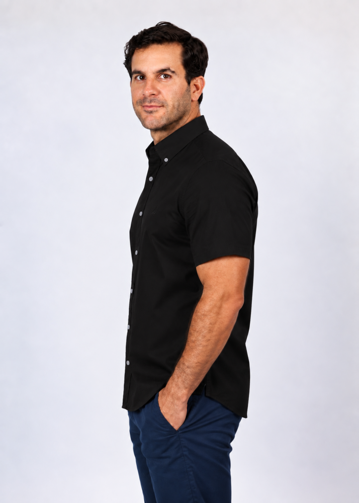 Camisa Manga Corta Hombre Nautica Classic Fit - Camisas