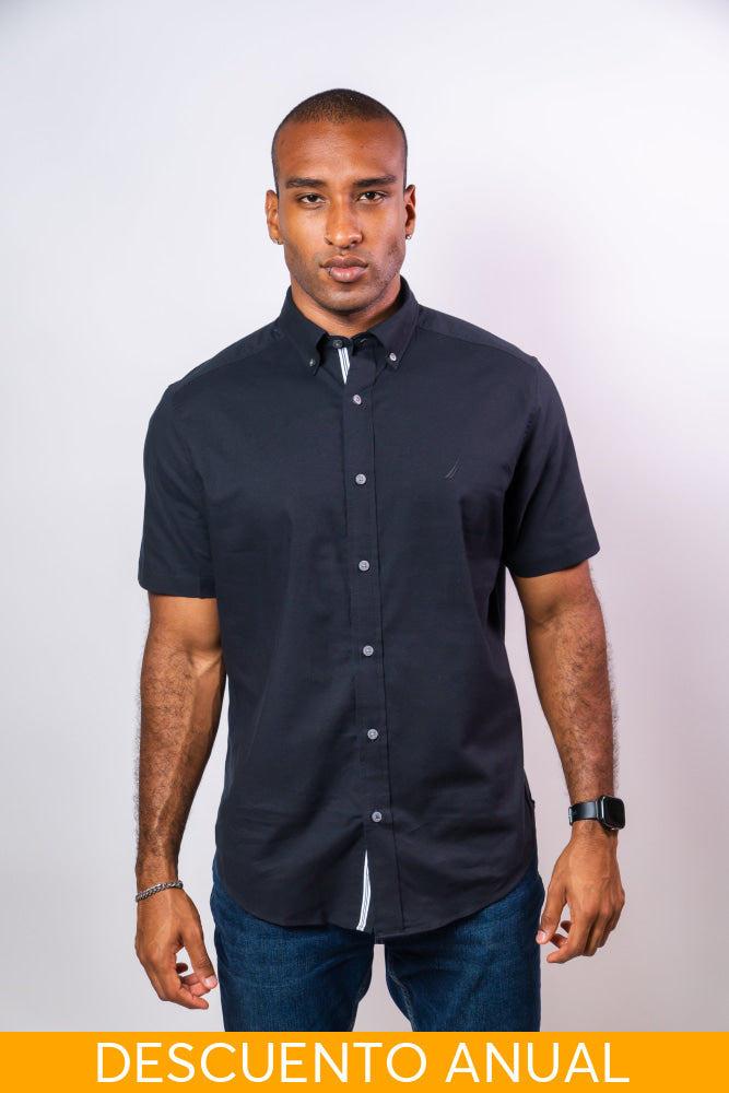 Camisa Manga Corta Hombre Nautica Classic Fit - Camisas