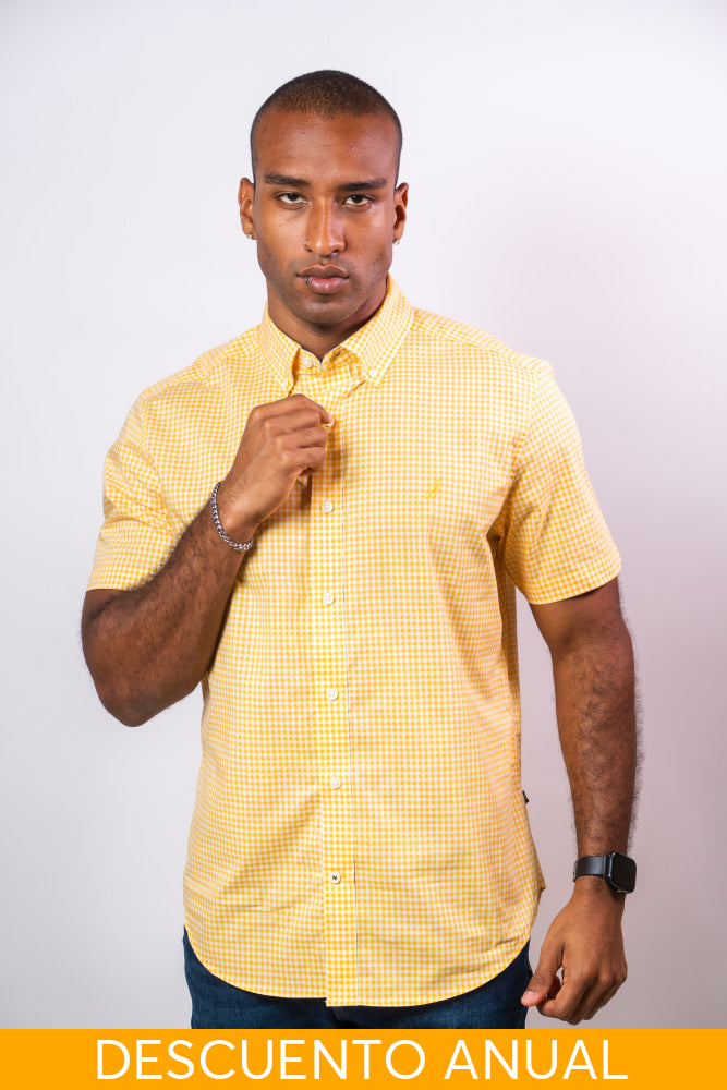 Camisa Manga Corta Hombre Nautica Classic Fit - Camisas