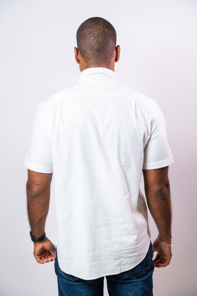 Camisa Manga Corta Hombre Nautica Classic Fit - Camisas