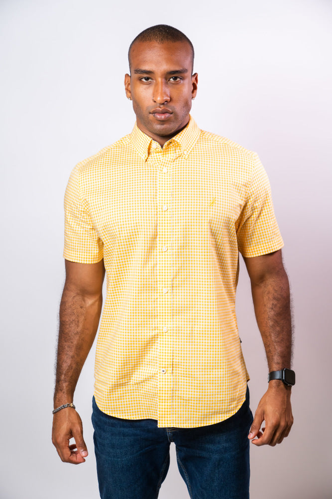 Camisa Manga Corta Hombre Nautica Classic Fit - Camisas