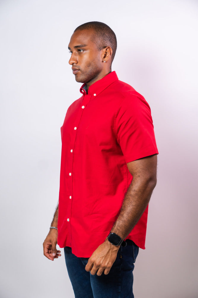 Camisa Manga Corta Hombre Nautica Classic Fit - Camisas