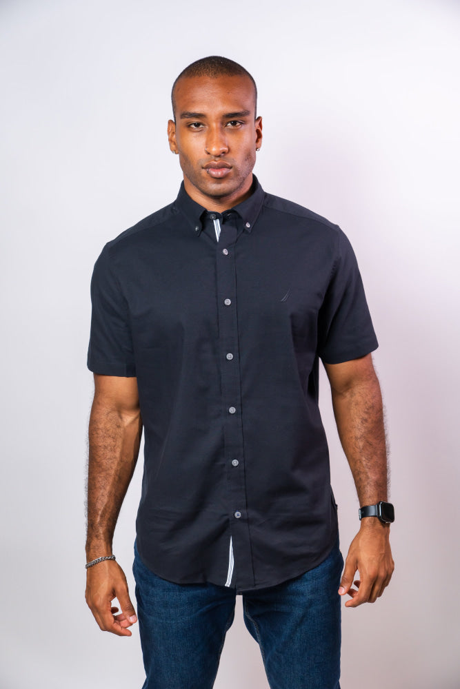 Camisa Manga Corta Hombre Nautica Classic Fit - Camisas