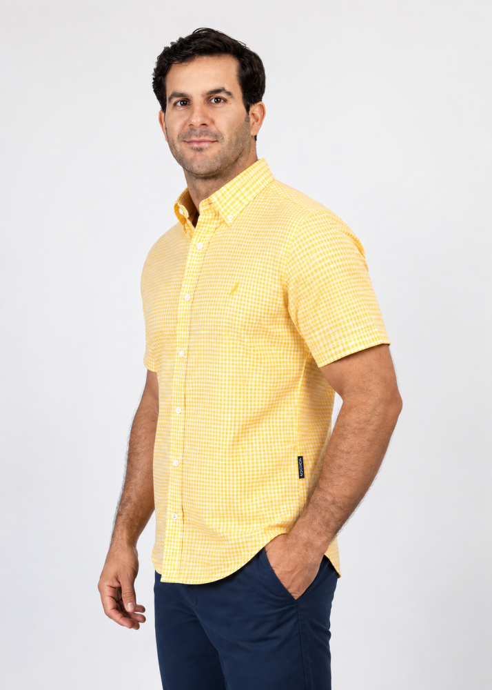 Camisa Manga Corta Hombre Nautica Classic Fit - Camisas