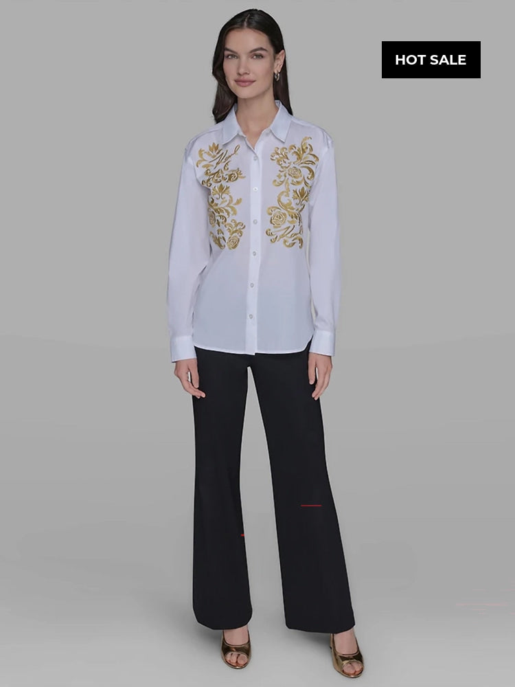 Camisa Manga Larga Blanca Mujer Karl Lagerfeld - Camisas