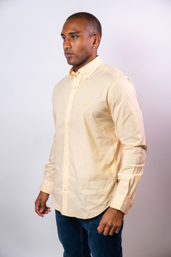 Camisa Manga Larga Hombre Nautica Classic Fit - Camisas