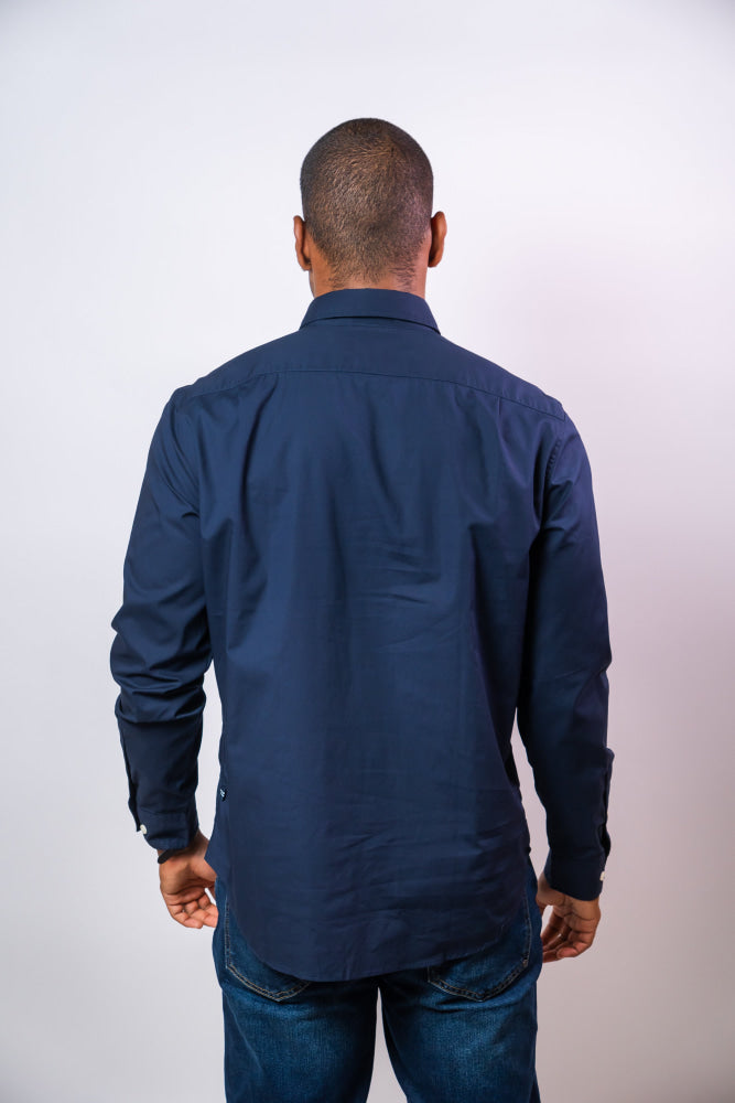 Camisa Manga Larga Hombre Nautica Classic Fit - Camisas