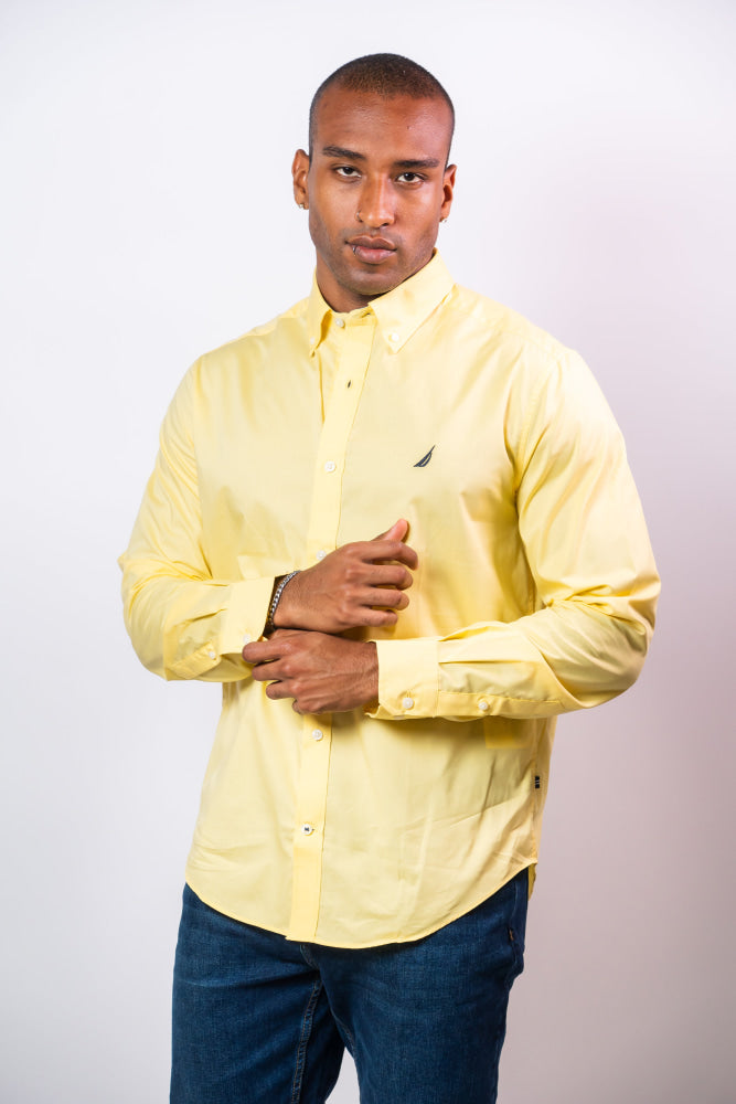 Camisa Manga Larga Hombre Nautica Classic Fit - Camisas
