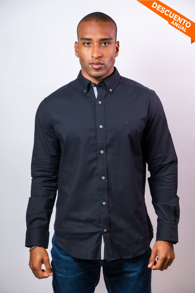 Camisa Manga Larga Hombre Nautica Classic Fit - Camisas