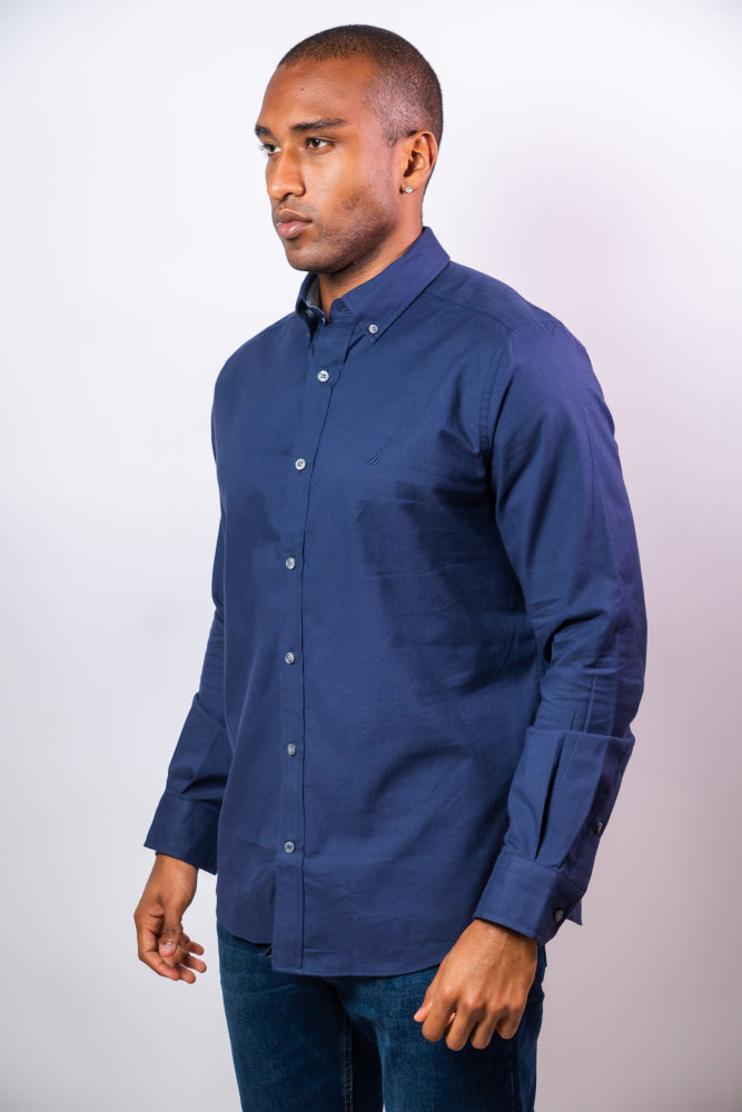 Camisa Manga Larga Hombre Nautica Classic Fit - Camisas