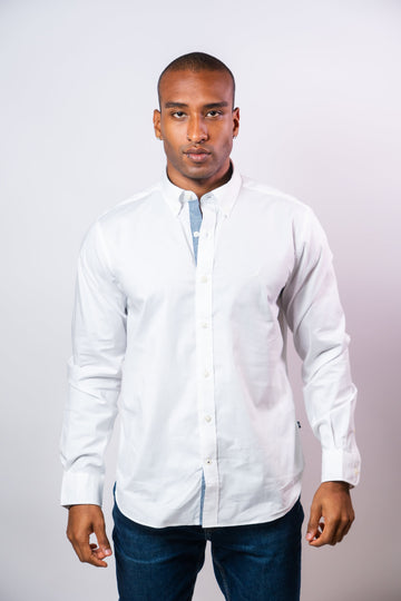 Camisa Manga Larga Hombre Nautica Classic Fit - Camisas