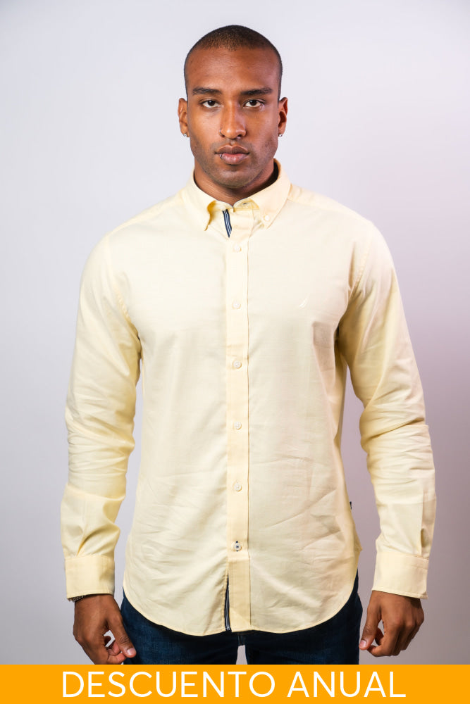 Camisa Manga Larga Hombre Nautica Classic Fit - Camisas