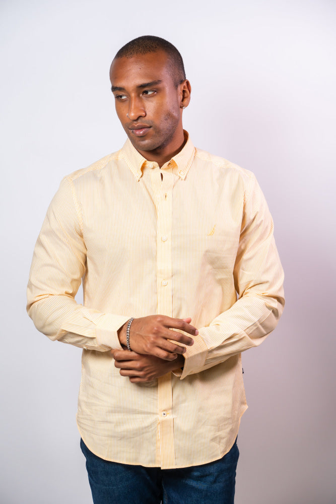 Camisa Manga Larga Hombre Nautica Classic Fit - Camisas