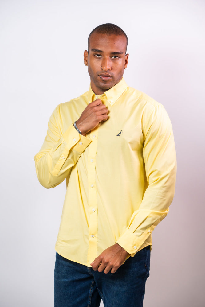 Camisa Manga Larga Hombre Nautica Classic Fit - Camisas