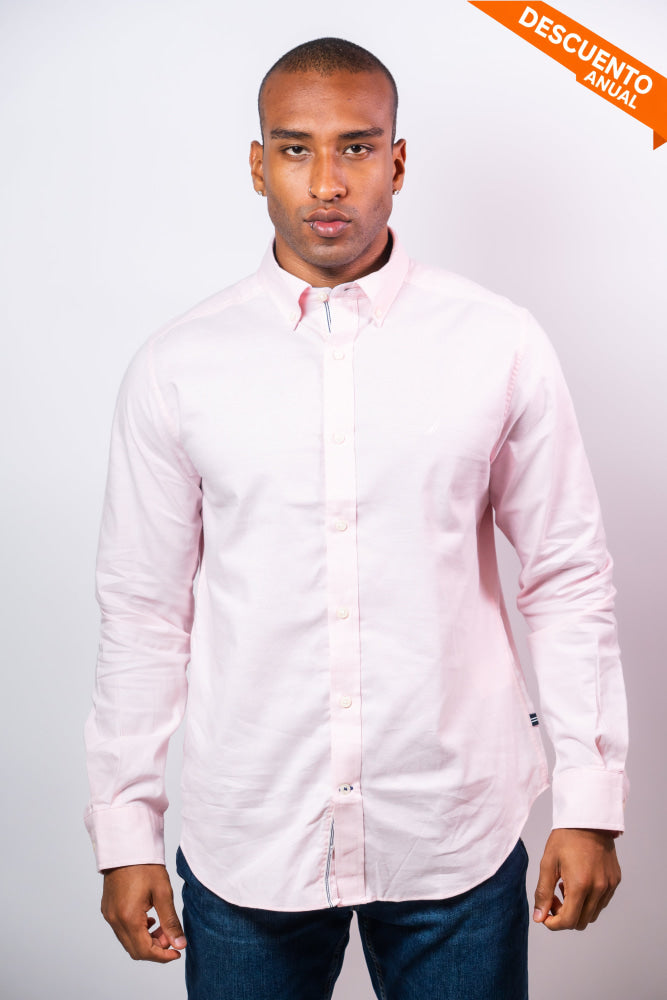Camisa Manga Larga Hombre Nautica Classic Fit - Camisas