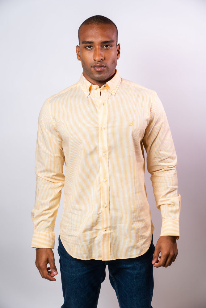 Camisa Manga Larga Hombre Nautica Classic Fit - Camisas