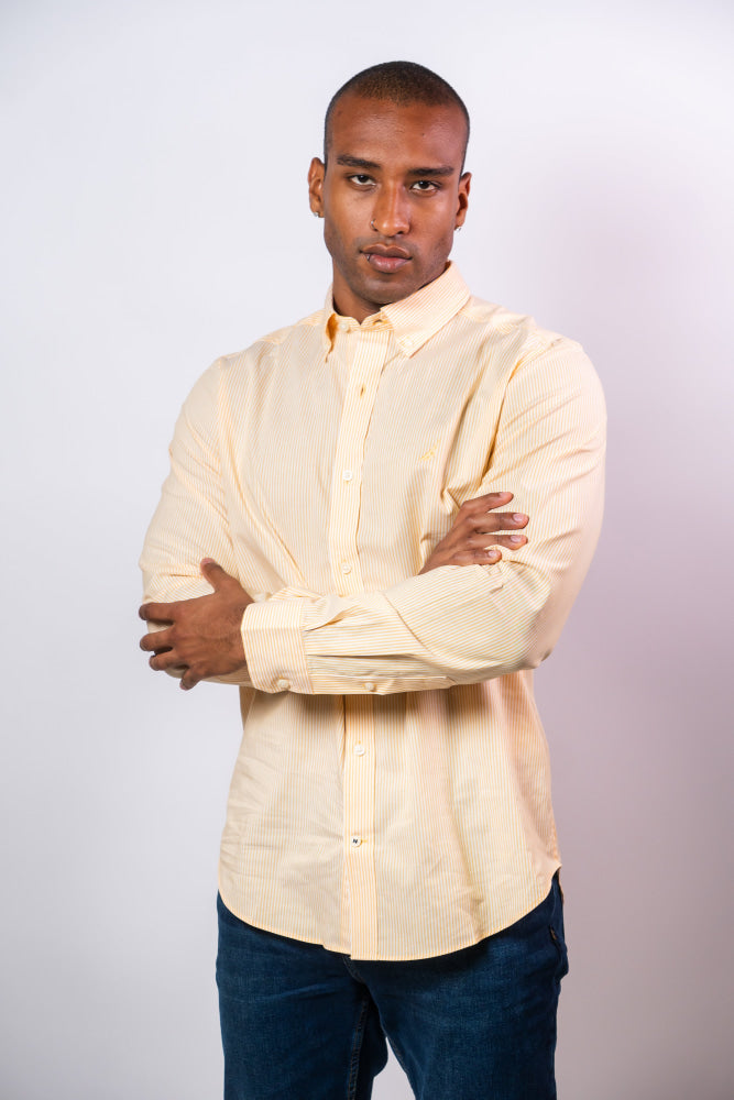 Camisa Manga Larga Hombre Nautica Classic Fit - Camisas