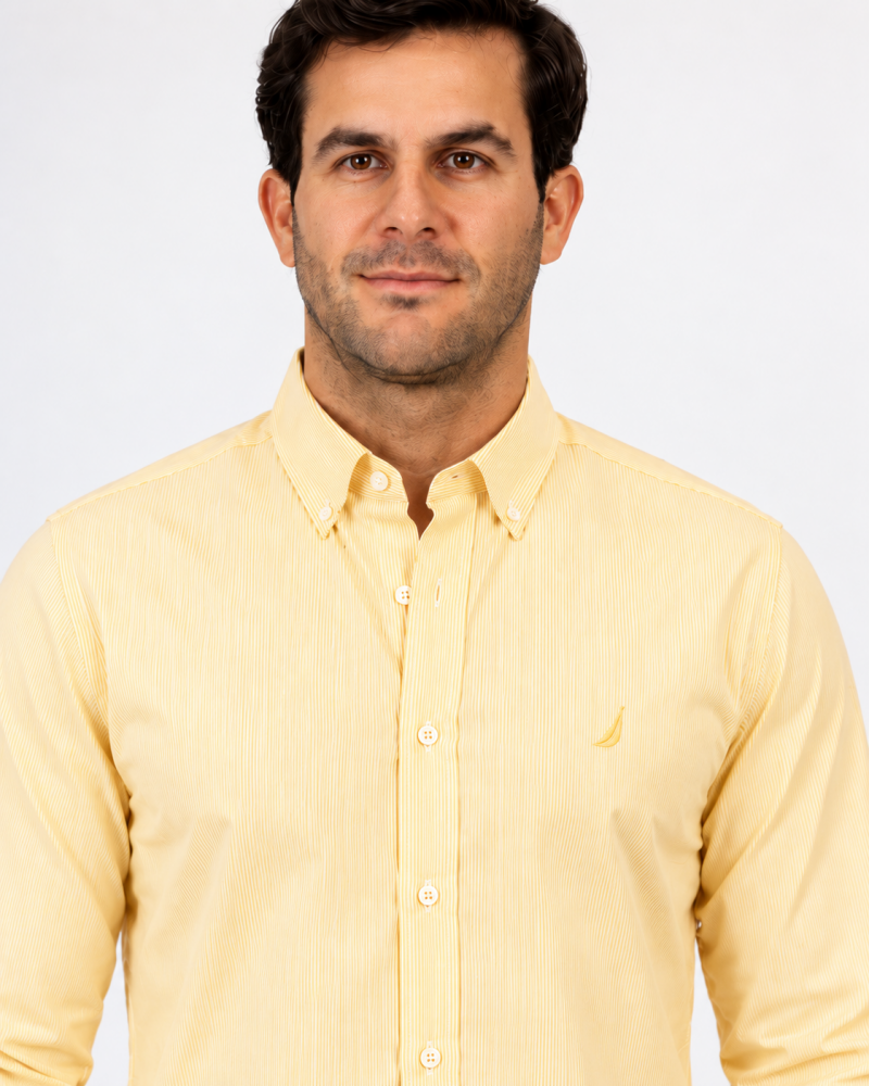 Camisa Manga Larga Hombre Nautica Classic Fit - Camisas