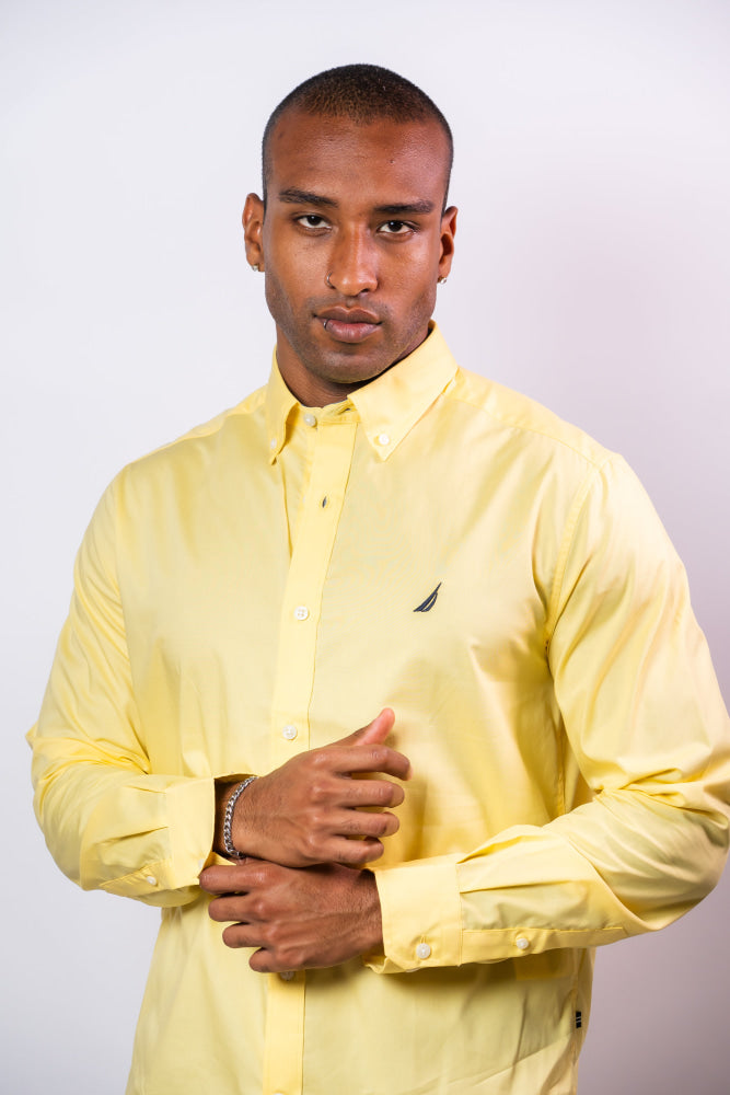 Camisa Manga Larga Hombre Nautica Classic Fit - Camisas