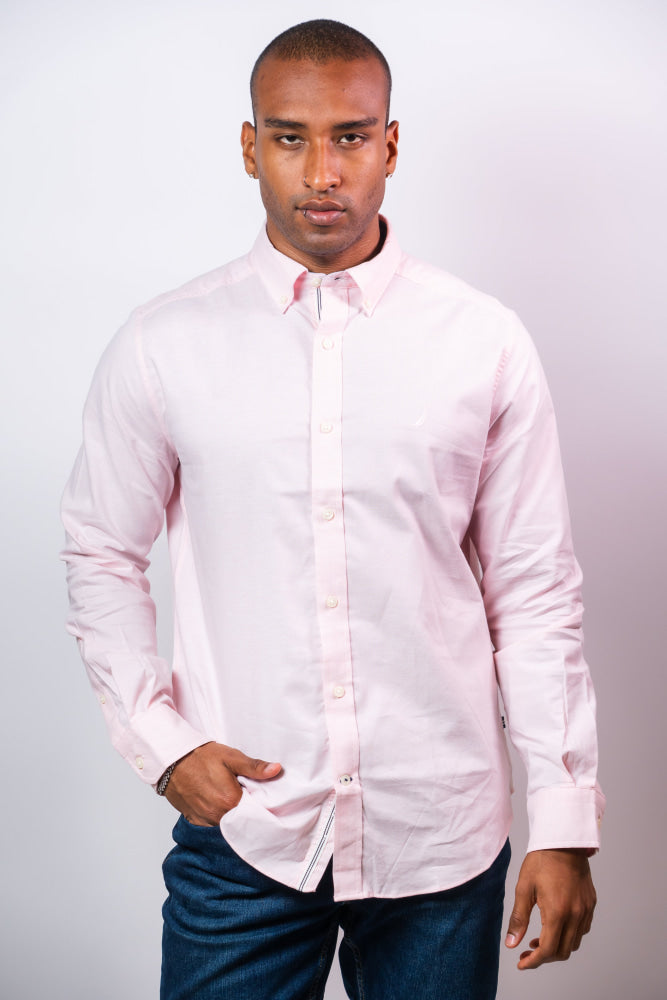 Camisa Manga Larga Hombre Nautica Classic Fit - Camisas