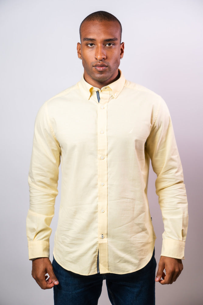 Camisa Manga Larga Hombre Nautica Classic Fit - Camisas