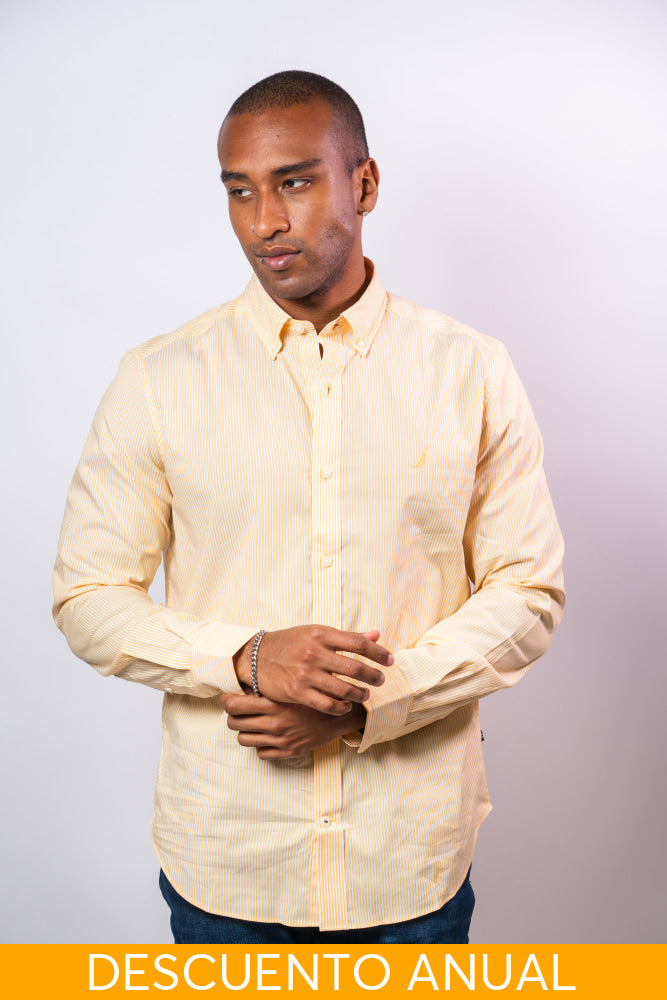 Camisa Manga Larga Hombre Nautica Classic Fit - Camisas