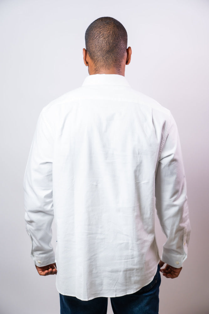 Camisa Manga Larga Hombre Nautica Classic Fit - Camisas