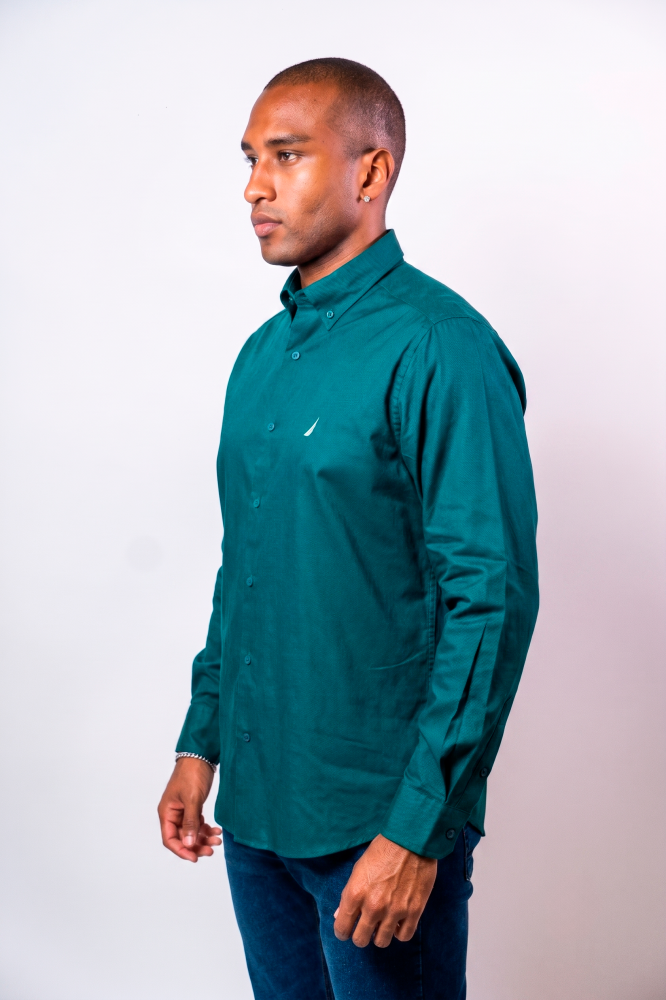 Camisa Manga Larga Hombre Nautica Classic Fit - Camisas