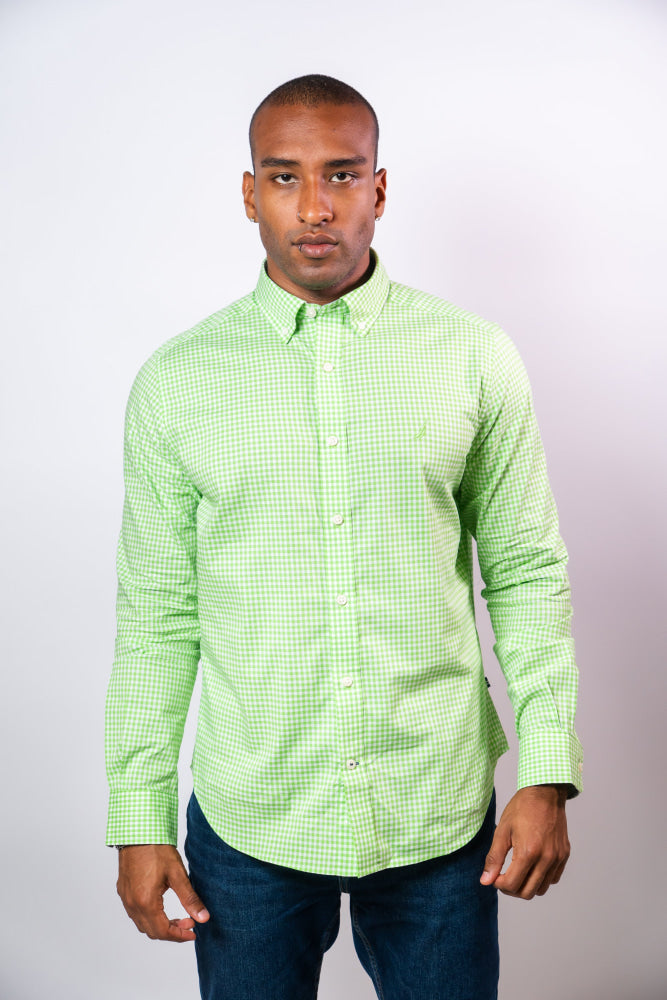 Camisa Manga Larga Hombre Nautica Classic Fit - Camisas