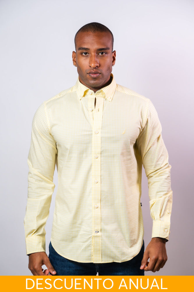 Camisa Manga Larga Hombre Nautica Classic Fit - Camisas